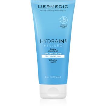 Dermedic Hydrain3 Hialuro krémový čistiaci gél pre dehydratovanú suchú pleť 200 ml