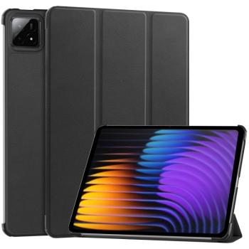 LEATHER Zaklápací kryt pre Xiaomi Pad 7 / Pad 7 Pro čierny