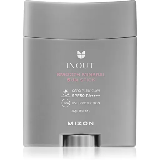 Mizon Inout Smooth Mineral Sun Stick minerálny ochranný krém na tvár a citlivé partie v tyčinke SPF 50+ 26 g