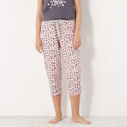 Pyžamové 3/4 nohavice s potlačou Beautiful