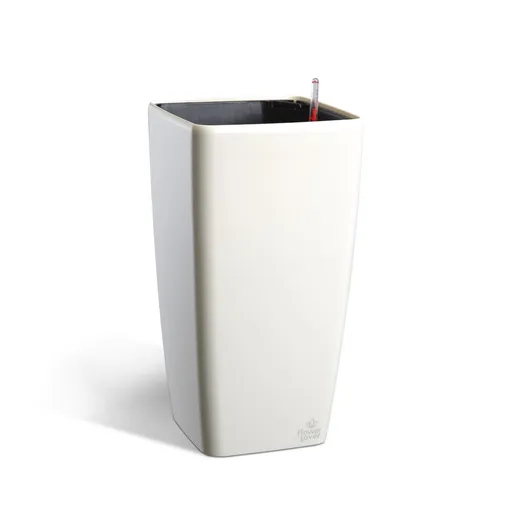 Flower Lover Samozavlažovací kvetináč Quadrato Grande biela, 22 x 41 cm, 22 cm