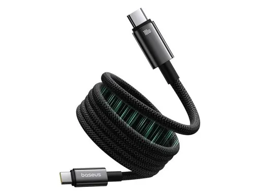 Kábel BASEUS Tungsten Gold USB-C/USB-C 1m Black 100W