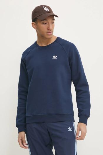 Mikina adidas Originals Essential pánska, tmavomodrá farba, jednofarebná, IY4935