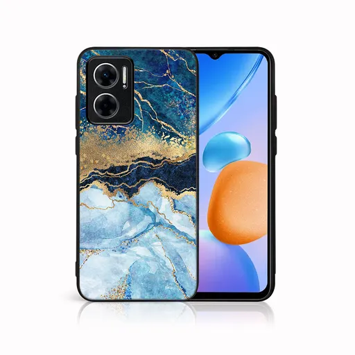 MY ART Ochranný kryt pre Xiaomi Redmi 10 5G BLUE MARBLE (141)