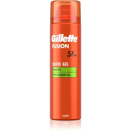 Gillette Fusion5 Sensitive gél na holenie pre citlivú pleť 200 ml