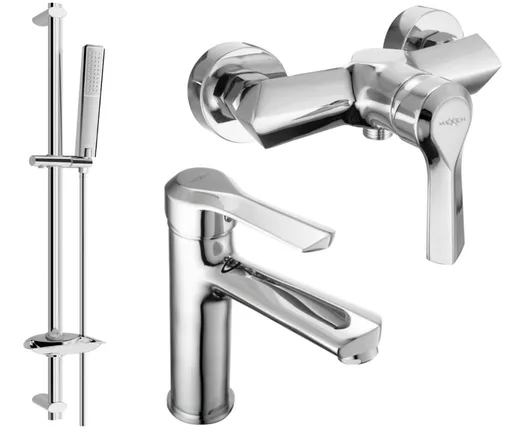 MEXEN/S - Saber DB72 Set umývadlovej a sprchovej batérie s príslušenstvom, chróm 72104DB72-00