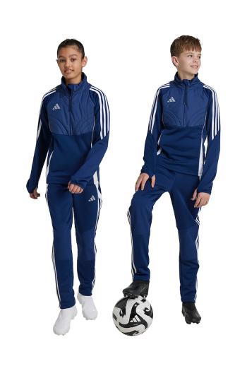 Tepláky adidas Performance tmavomodrá farba, s nášivkou, IY0117