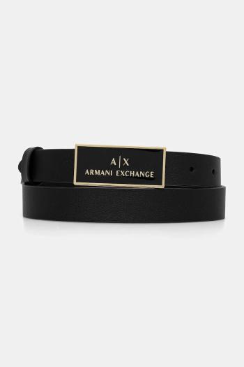 Kožený opasok Armani Exchange čierna farba, XW000967 AF13853