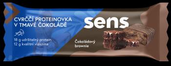 SENS Cvrččí Proteinovka v Tmavej Čokoláde - Čokoládový Brownie 60 g