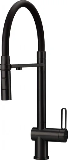 DEANTE - Magnetic čierna Kuchynská batéria, s pripojením na vodný filter, s elastickou hubicou BRM_N75M