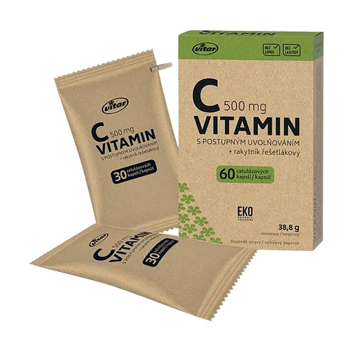 VITAR EKO Vitamín C 500 mg postupným uvoľňovaním 60 kapsúl