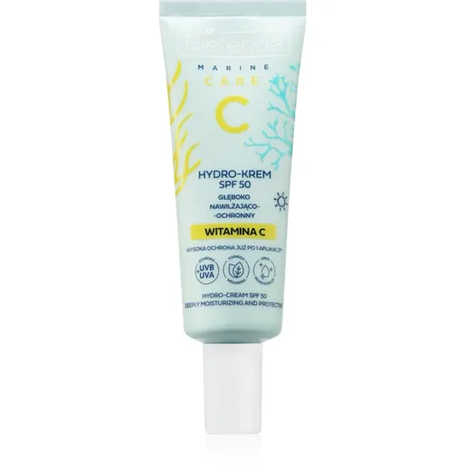 Bielenda C Marine Care Hydro-cream deeply moisturizing and protective SPF 50 hydratačný a ochranný krém s vitamínom C SPF 50 40 ml