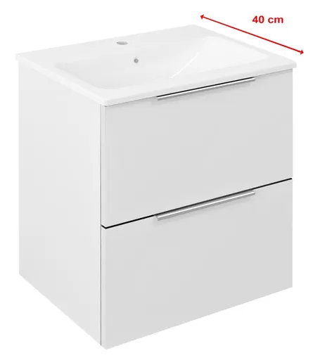 SAPHO - CIRASA umývadlová skrinka 48x54x39cm, biela lesk CR492-3030