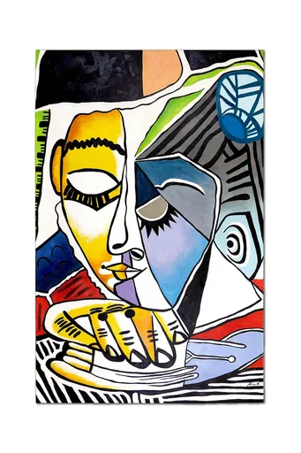 Reprodukcia maľovaná olejom home & lifestyle Głowa czytającej kobiety, Pablo Picasso