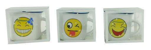 MAKRO - Hrnček úsmev 5x5,5cm rôzne dekory