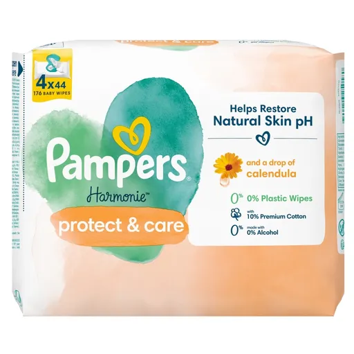 PAMPERS Harmónia protec care obrúsky 4 x 44 kusov