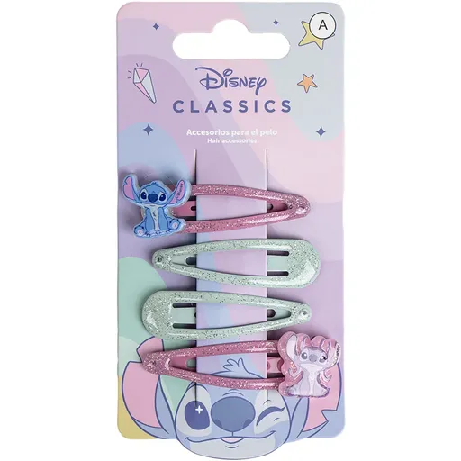 Disney Stitch Hair Accessories sponky do vlasov 4 ks