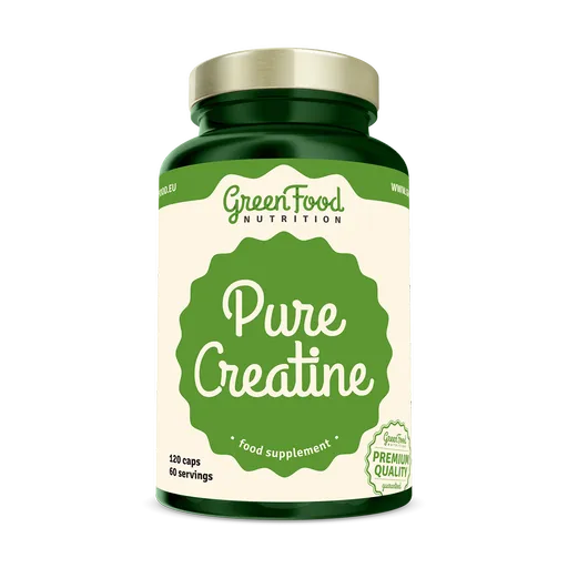 GREENFOOD NUTRITION Pure creatine creapure 120 kapsúl