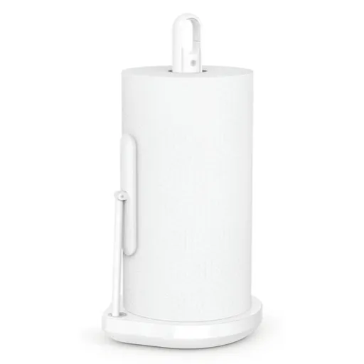 Zásobník papierových utierok Simplehuman s pumpičkou na čistiaci prípravok biela oceľ SHKT1199