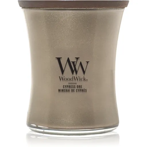 Woodwick Precious Metals Cypress Ore vonná sviečka 275 g