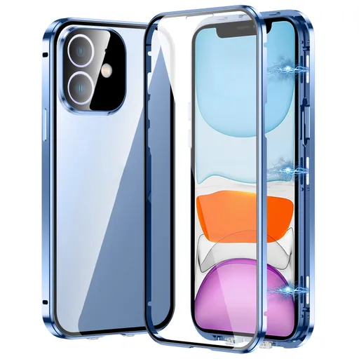 Magnetický kryt 360 pre Apple iPhone 11 modrý