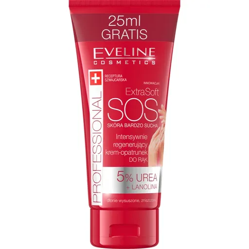 Eveline Cosmetics Extra Soft SOS krém na ruky pre suchú a namáhanú pokožku 100 ml