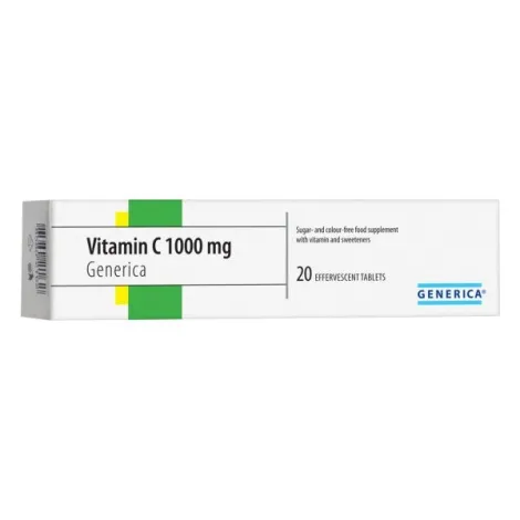 Generica Vitamín C 1000mg šumivé tablety 20 tbl