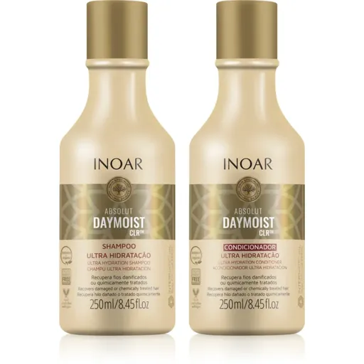 INOAR Absolut Daymoist CLR™ sada pre suché a farbené vlasy 2x250 ml