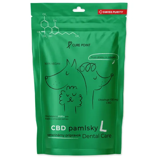 CUREPOINT CBD pamlsky Dental Care L 100 g