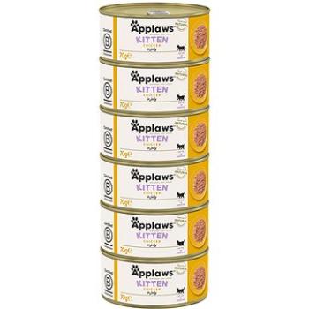 Applaws konzerva Kitten pre mačiatka Kurča 6× 70 g (5060122492096)