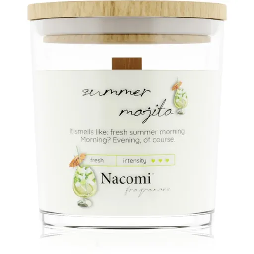 Nacomi Soy Candle Home Fragrances vonná sviečka s dreveným knotom 140 g