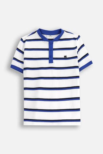 Detská bavlnená polokošeľa Coccodrillo biela farba, vzorovaná, BACK TO SCHOOL BOY