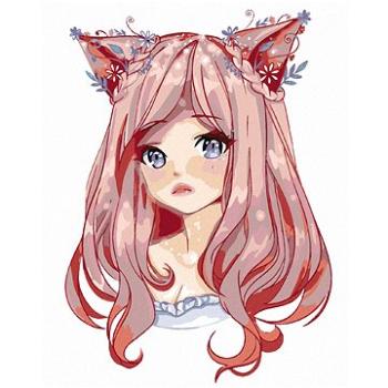 Maľovanie podľa čísel – Anime dievča s ružovými vlasmi (HRAbz33503nad)
