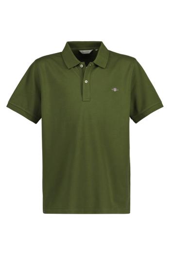 PÓLÓ GANT SHIELD SS PIQUE KALE GREEN