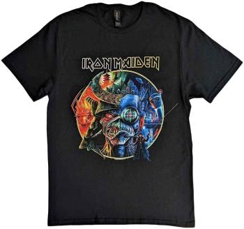 Iron Maiden Tričko The Future Past Tour '23 Circle Art Unisex Black L