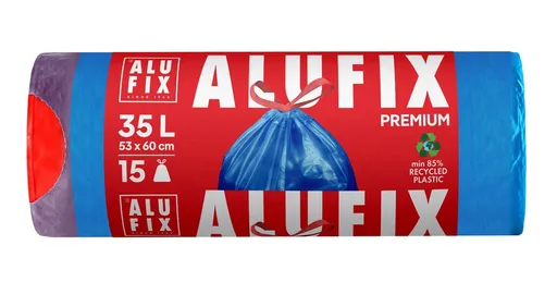 ALUFIX - Vrecia na odpad zaťahovacie 35l/15ks modré