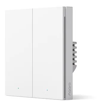 AQARA Smart Wall Switch H1 (With Neutral, Double Rocker) (AQARA-WS-EUK04-1036)