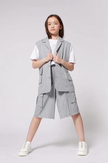 Detská vesta Dkny šedá farba, D62278