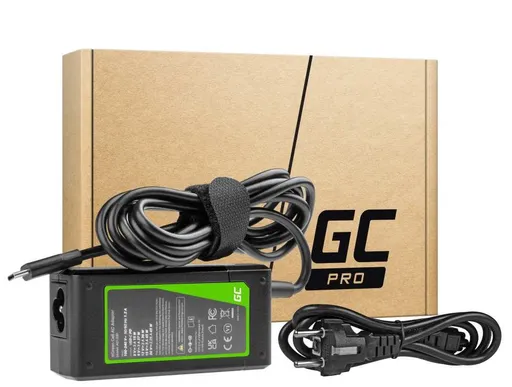 Green Cell Charger / AC adaptér / Power Supply USB-C 45W pre notebooky, tablety a telefóny
