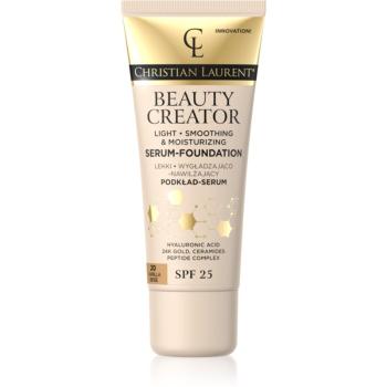 Christian Laurent Beauty Creator ľahký hydratačný make-up SPF 25 odtieň 20 Vanilla Beige 30 ml