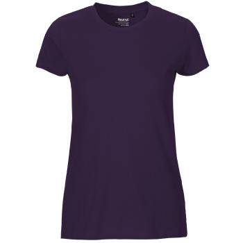 Neutral Dámske tričko Fit z organickej Fairtrade bavlny - Fialová | XL