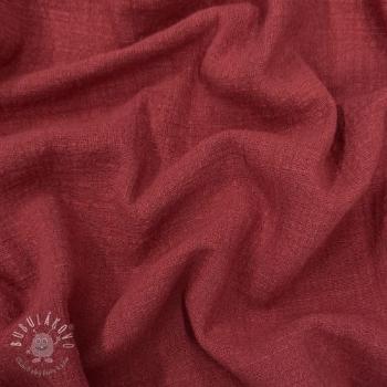 Bavlnená látka SLUB WASHED wine red