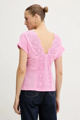 Tričko s prímesou ľanu Morgan