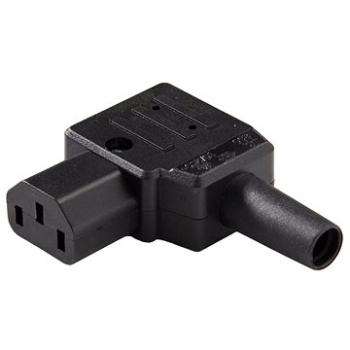 PremiumCord Konektor sieťový 230 V/F zahnutý 90 stupňov IEC C13 (cs220/f90)