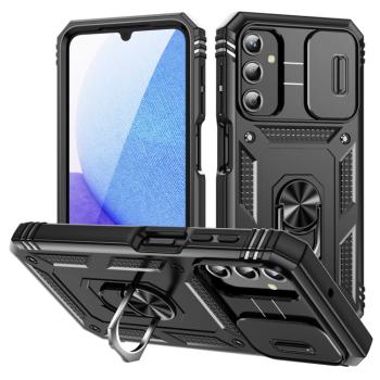 RING CAMERA Kryt s držiakom pre Samsung Galaxy A25 5G čierny