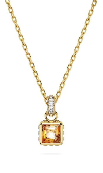 Swarovski Elegantný pozlátený náhrdelník s krištáľmi Chroma 5648749
