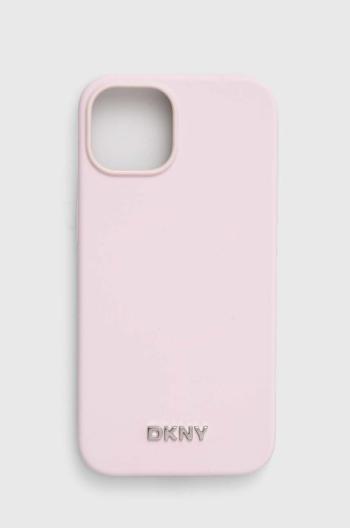 Puzdro na mobil Dkny iPhone 14 / 15 / 13 ružová farba, DKHMP14SSMCHLP