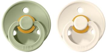 BIBS Colour Cumlíky z prírodného kaučuku, veľkosť 2, Sage/Ivory 2 ks