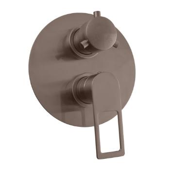 Sprchová a vaňová batéria RAV SLEZÁK Nil vrátane podomietkového telesa kartáčovaná metal grey NL286KMGK