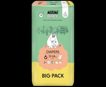 MUUMI BABY Plienky jednorázové 6 Junior 12-24kg Big Pack 54 ks